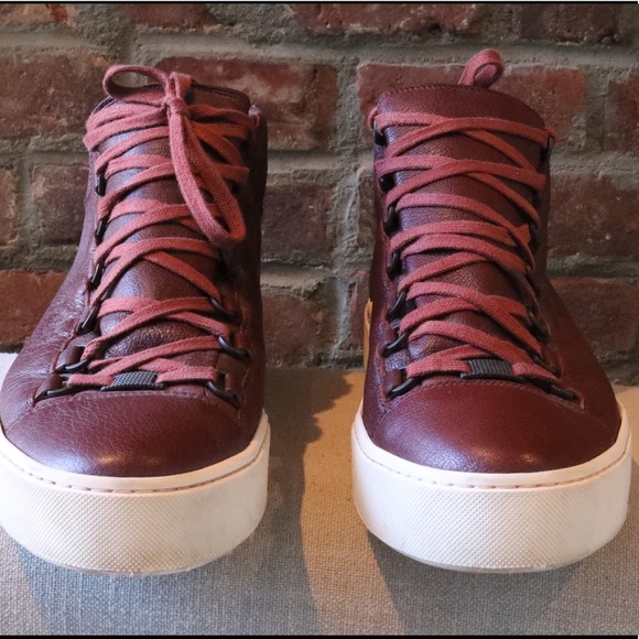 Balenciaga Other - BALENCIAGA MAROON ARENA SNEAKERS